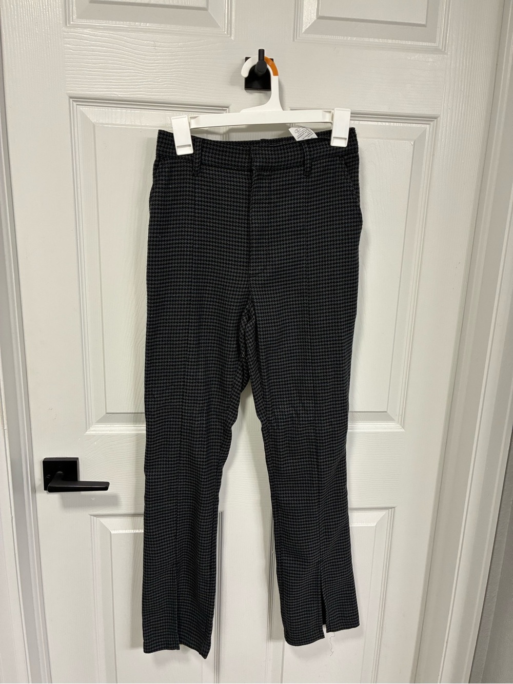 Abercrombie & Fitch Black Micro-Check Women's Dress Pants
